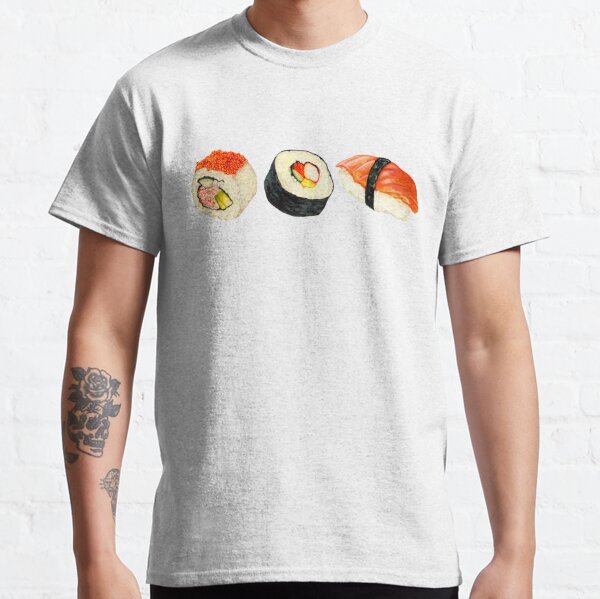 Sushi Pattern - Orange Classic T-Shirt