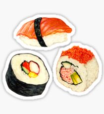 Sushi-Muster - Orange Sticker