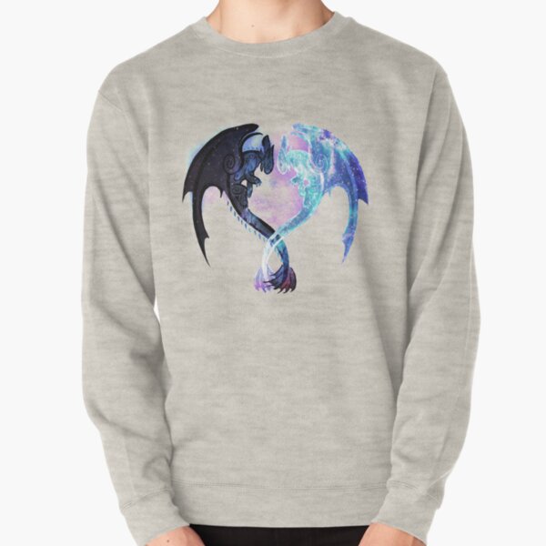 Dragon Heart Toothless and Light Fury Pullover Sweatshirt