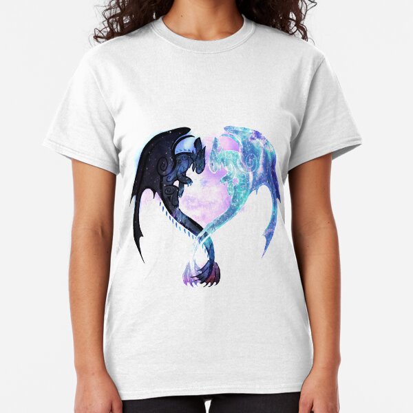 Dragon Heart Toothless and Light Fury Classic T-Shirt