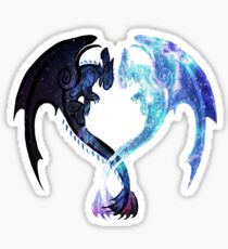 Dragon Heart Toothless and Light Fury Sticker