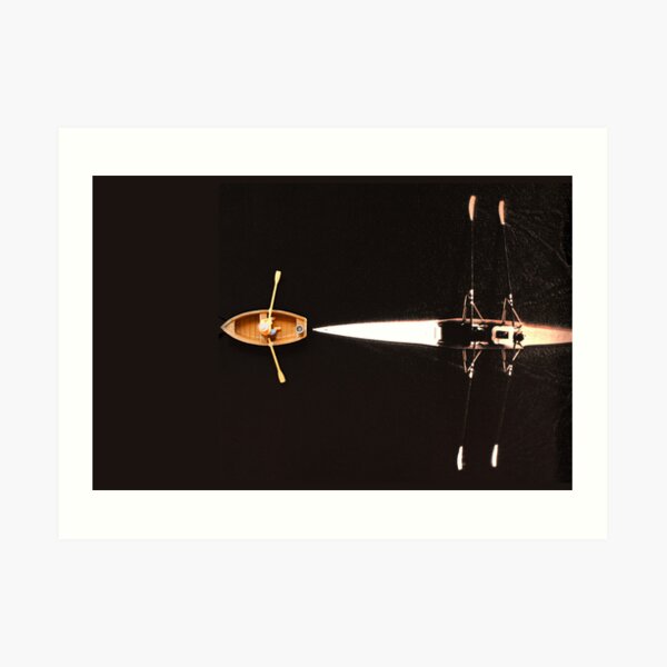 Mini-Creatives: Boat vs Canoe Art Print
