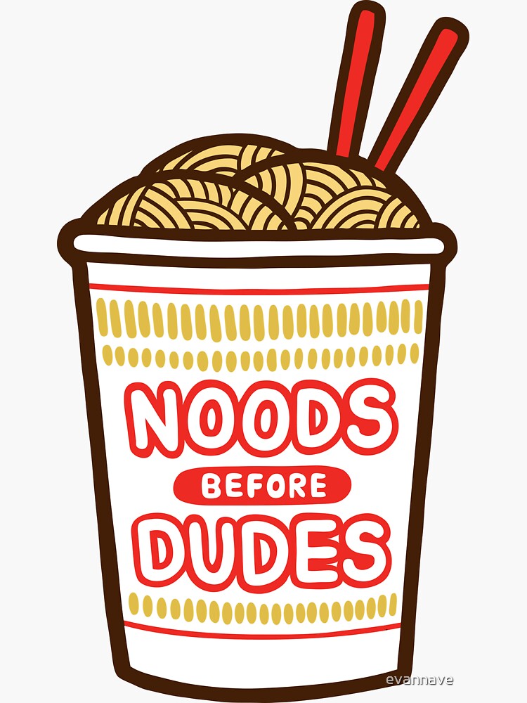 Noods Before Dudes in pink by evannave