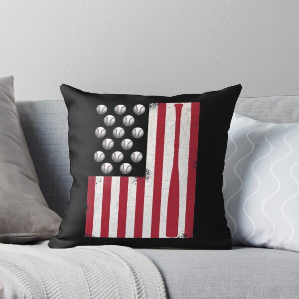 Aperçu de l'œuvre Drapeau de baseball le 4 juillet créée et vendue par Bendthetrend.