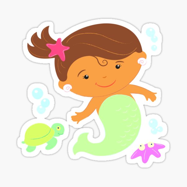 Maddie the Little Mermaid Sticker