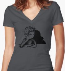 I Should Do Work, I'll Dream Instead Women's Fitted V-Neck T-Shirt