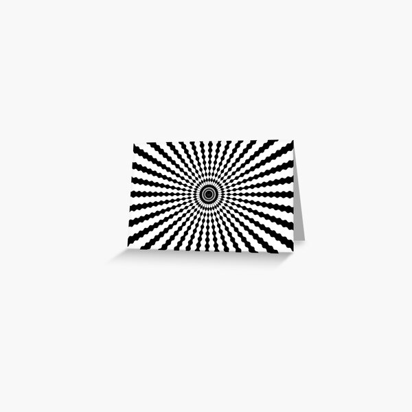 #monochrome #symmetry #circle #pattern design illustration abstract geometric shape Greeting Card