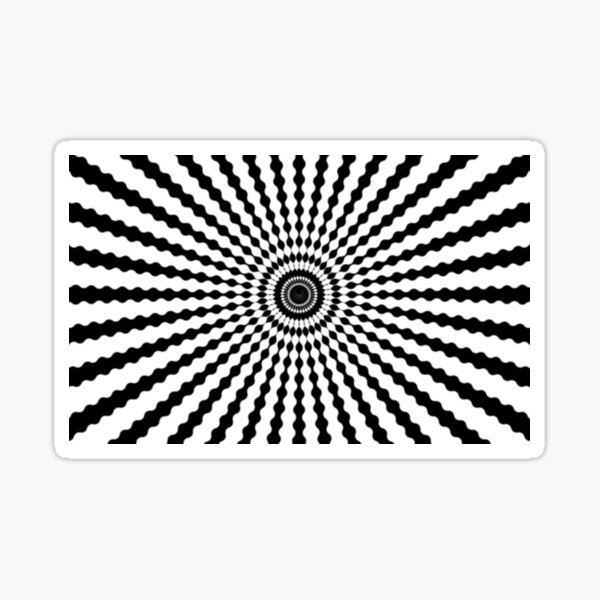 #monochrome #symmetry #circle #pattern design illustration abstract geometric shape Sticker