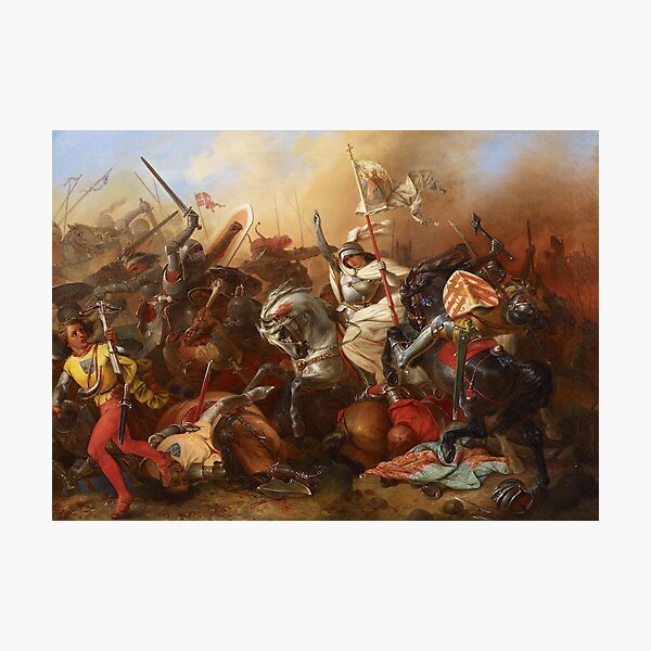 Item preview, Jeanne d'Arc au combat par August Gustav Lasinsky designed and sold by emperors-vault.