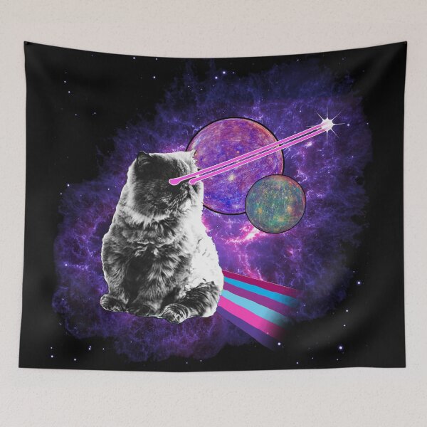 Item preview, Space Cat Lazer designed and sold by BattleGoat.