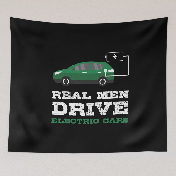 Item preview, Real Men Drive Electric Cars designed and sold by MooonTees.