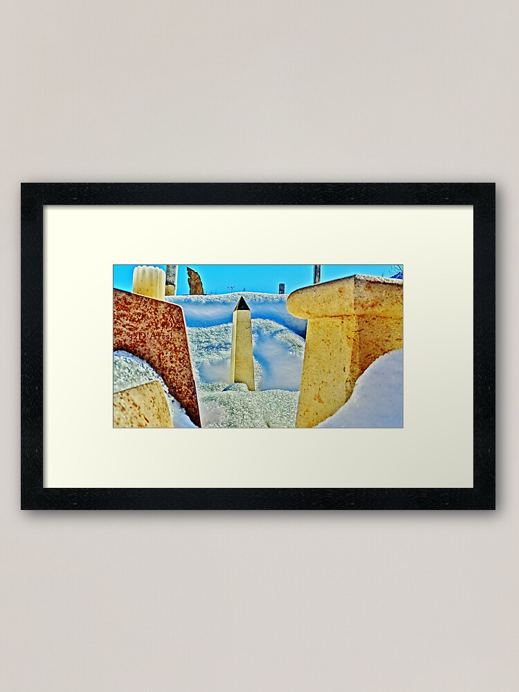 Alternate view of The Colony Slowly Emerges from its White Winter Blanket Framed Art Print