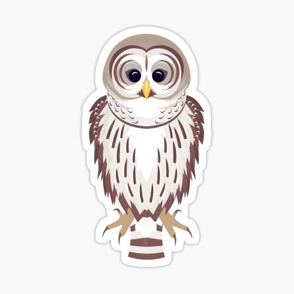 Barred Owl Sticker
