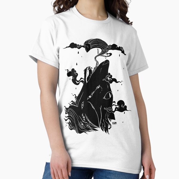 Item preview, Howling Wolf With Ghost, Colorful Artwork designed and sold by cellsdividing.