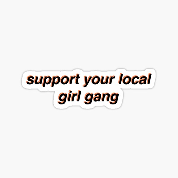 Support Your Local Girl Gang Tank Top - Black