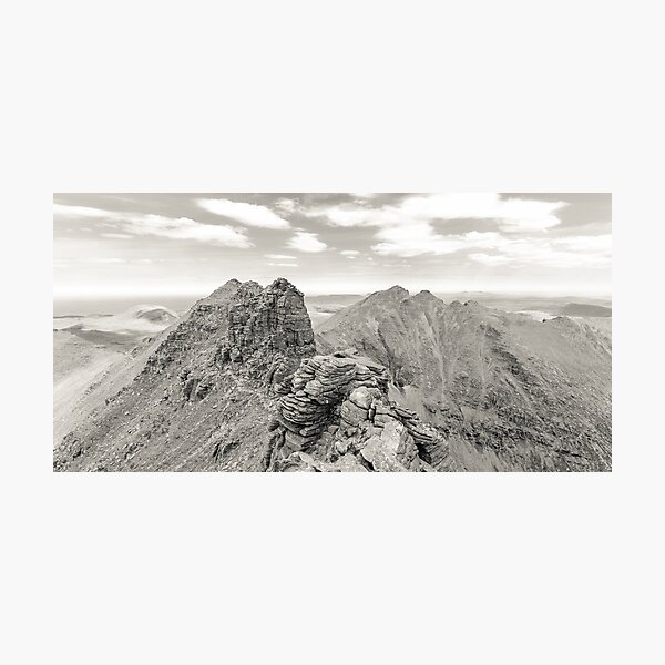 Corrag Bhuidhe Pinnacles, An Teallach Photographic Print