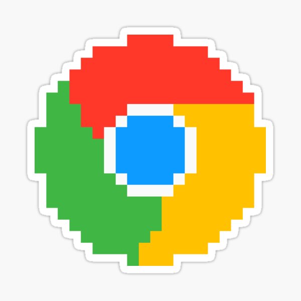 Aperçu de l'œuvre Logo Chrome Retro 8 bits créée et vendue par sirajcho.