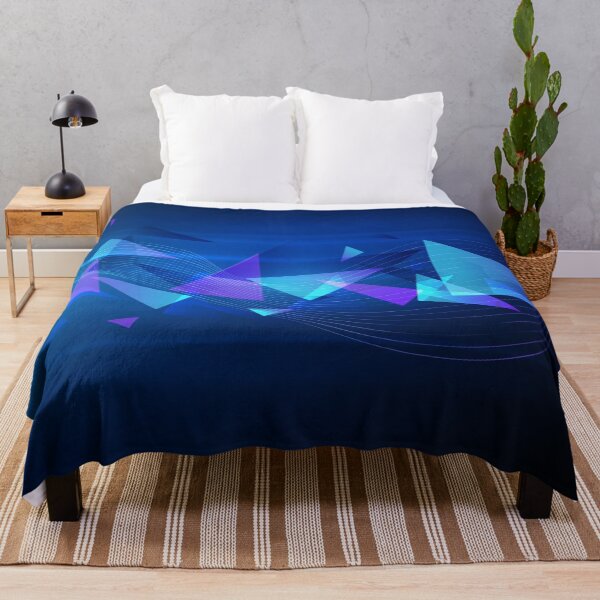 Item preview, Abstract Blue Lines with Triangles designed and sold by Robert Lynch.