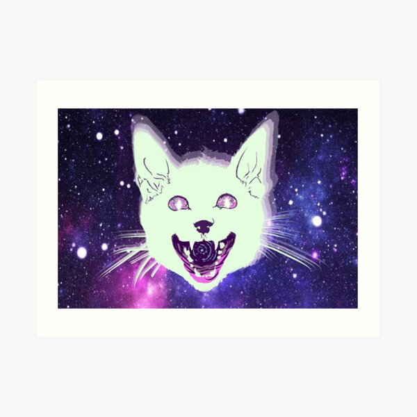 West Cheshire Cat Cat From The Wrong Side Of The Tracks Art Print By Joshmoart Redbubble