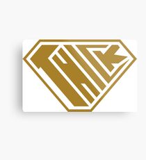 Thick SuperEmpowered (Gold) Metal Print