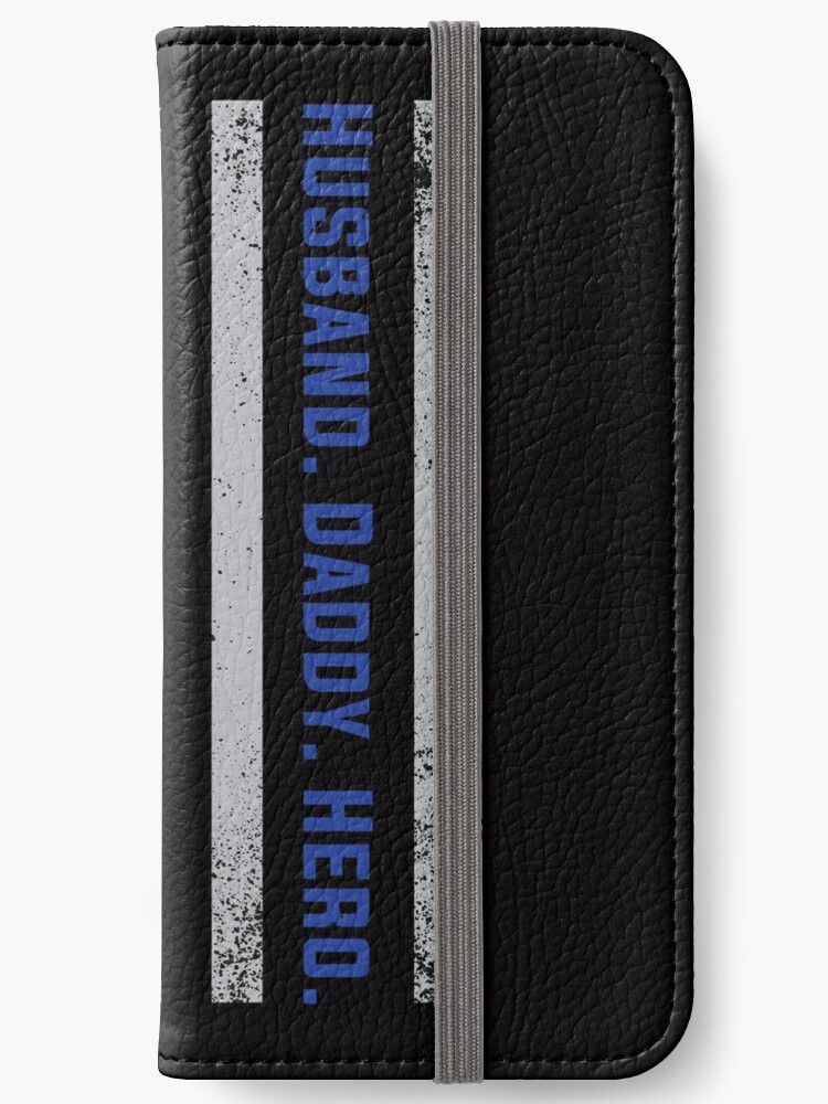 Police Thin Blue Line American Flag Fathers Day T Shirt Gift Iphone Wallet By Mrsmitful Redbubble