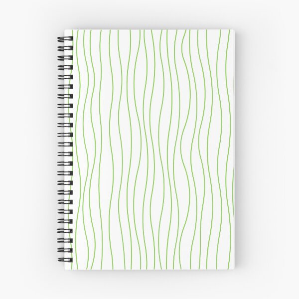 Item preview, lines - waves - spring green designed and sold by He-Be.