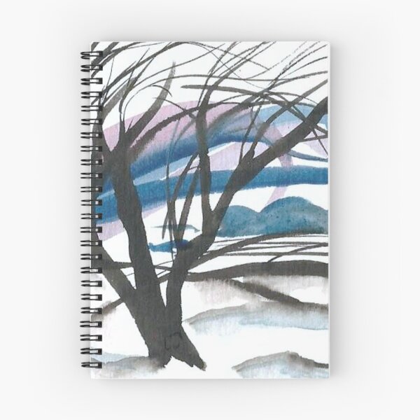 Item preview, Tree in the Wind. Watercolor Landscape. designed and sold by NorroenDyrd.