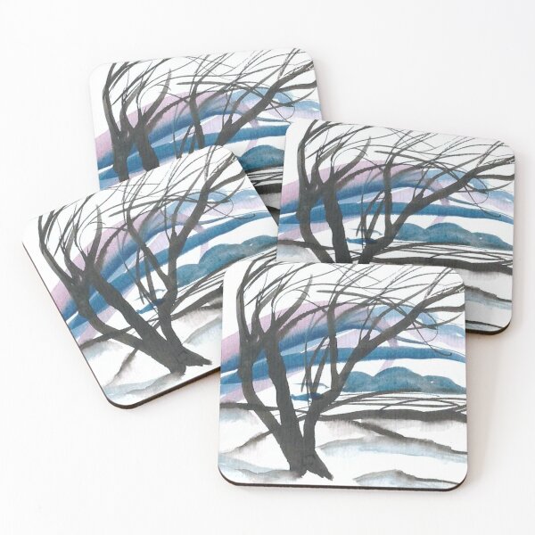 Item preview, Tree in the Wind. Watercolor Landscape. designed and sold by NorroenDyrd.