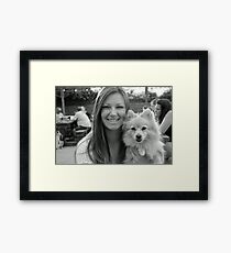 me and my gracie Framed Print