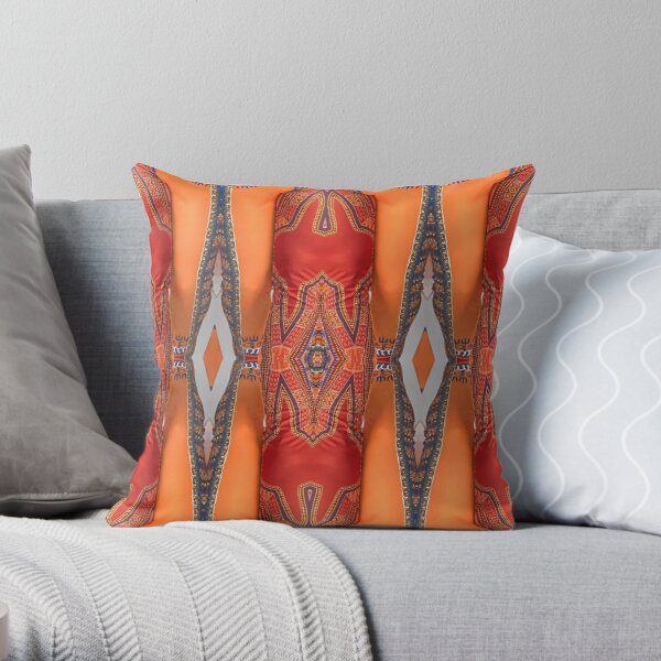 #Art #decoration #pattern #religion ancient design painting old Throw Pillow
