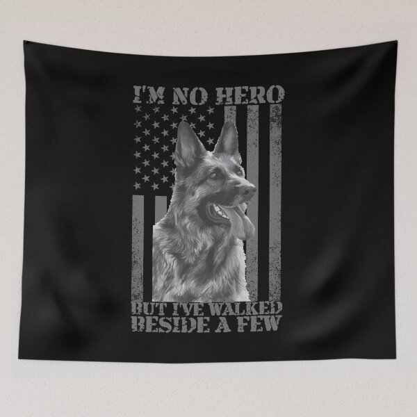 Item preview, German Shepherd K9 Unit Police Dog 4th Of July American Flag designed and sold by mrsmitful.