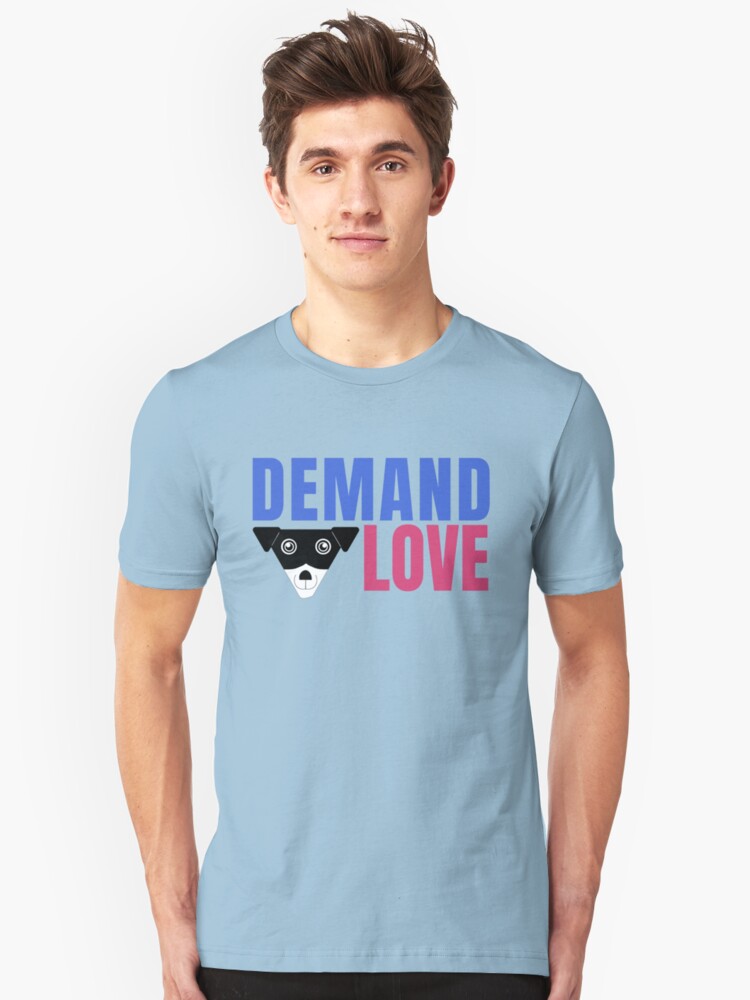 Alternate view of Carl Demands Love | Demand Love! Slim Fit T-Shirt