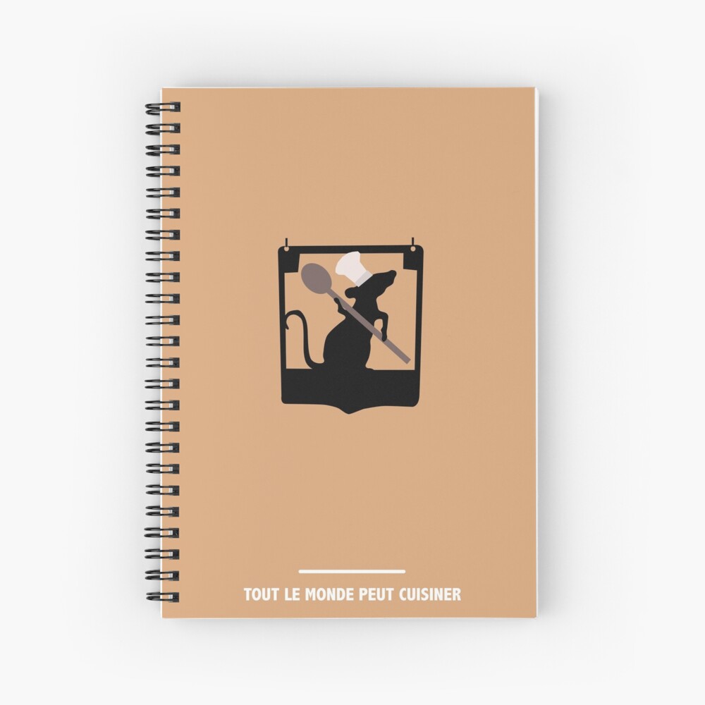 "EVERYONE CAN COOK (Ratatouille)" Spiral Notebook for Sale by