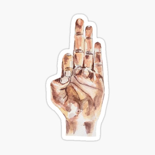 Gyan Mudra Sticker