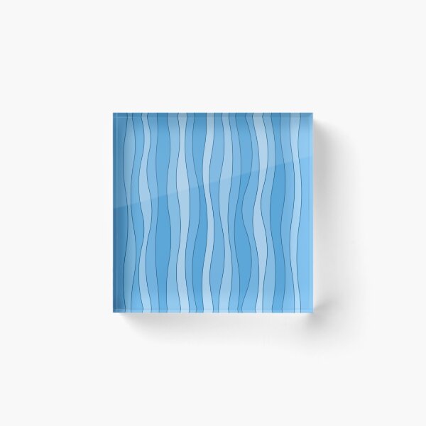Item preview, lines - waves - blue water  pattern designed and sold by He-Be.