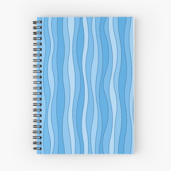 Item preview, lines - waves - blue water  pattern designed and sold by He-Be.