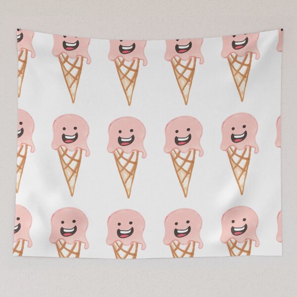 Item preview, Pink ice cream cone designed and sold by KitCatCards.