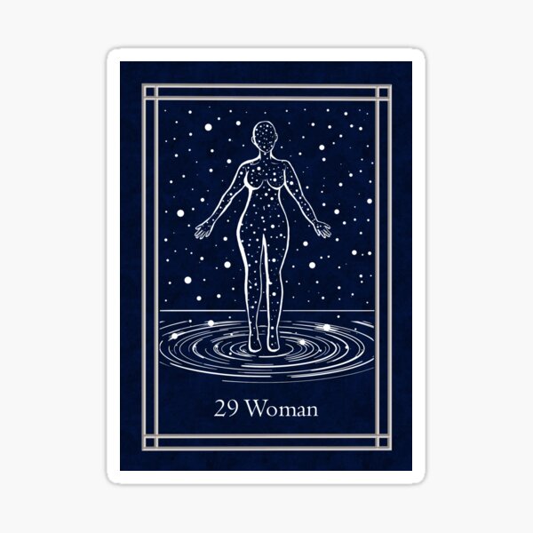 Item preview, Blue Night Lenormand: woman designed and sold by Adriana Juarez.