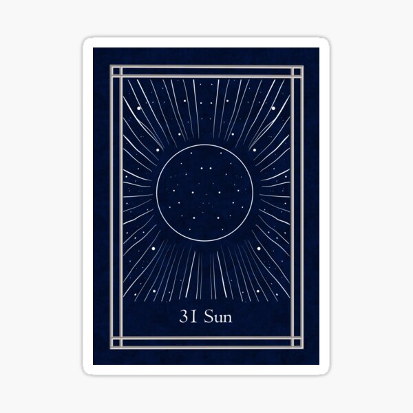 Item preview, Blue Night Lenormand: sun designed and sold by Adriana Juarez.