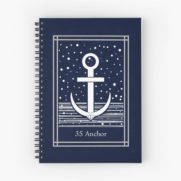 Item preview, Blue Night Lenormand: anchor designed and sold by Adriana Juarez.