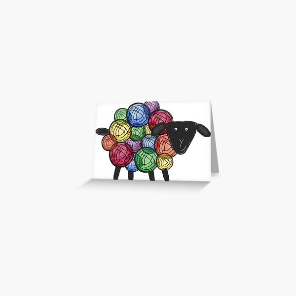 Item preview, rainbow sheep designed and sold by Ruth Blohm-Hunter.