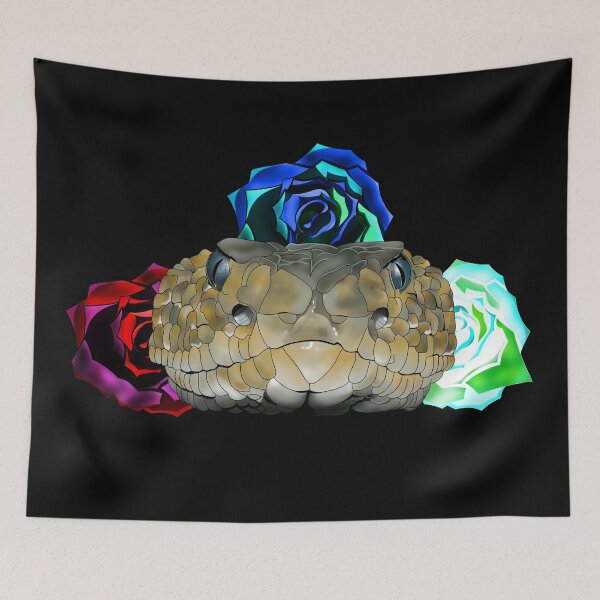 Item preview, cobra head with roses designed and sold by devil0035.