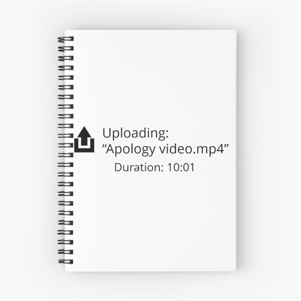Item preview, Youtuber Apology video designed and sold by raosnop.