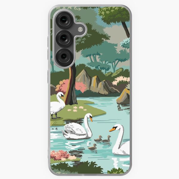 Item preview, Swan Lake Vintage Style Paint by Number Pattern designed and sold by vinpauld.