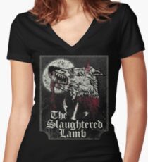 The Slaughtered Lamb Women's Fitted V-Neck T-Shirt