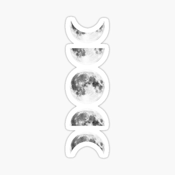 Phases of the Moon Galaxy Sticker