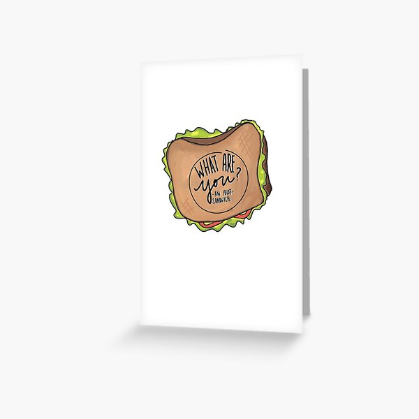 Idiot Sandwich Greeting Card