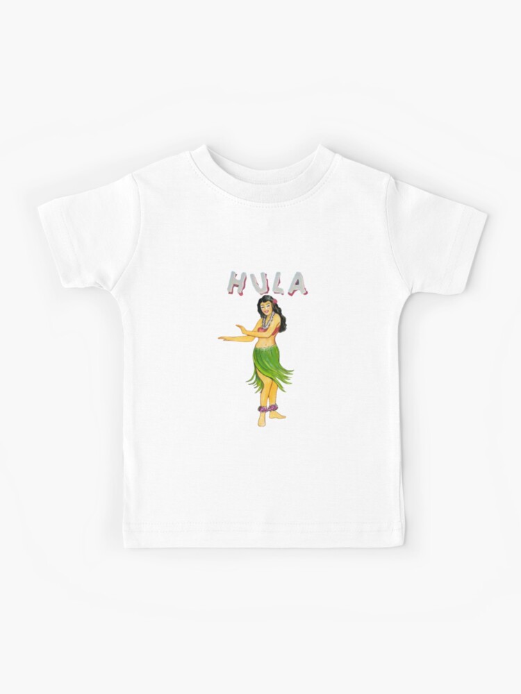 Hula Dancer Hawaiin Girl | Kids T-Shirt