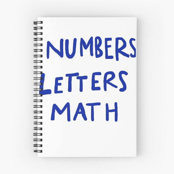 Item preview, Ah Numbers, the letters of Math  designed and sold by k-athompson.