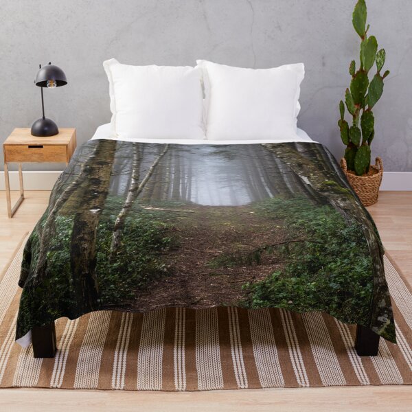 Item preview, The Way Home - Foggy Trees Misty Forest Path Hiking Pacific Northwest Nature Mountain Photography designed and sold by artcascadia.